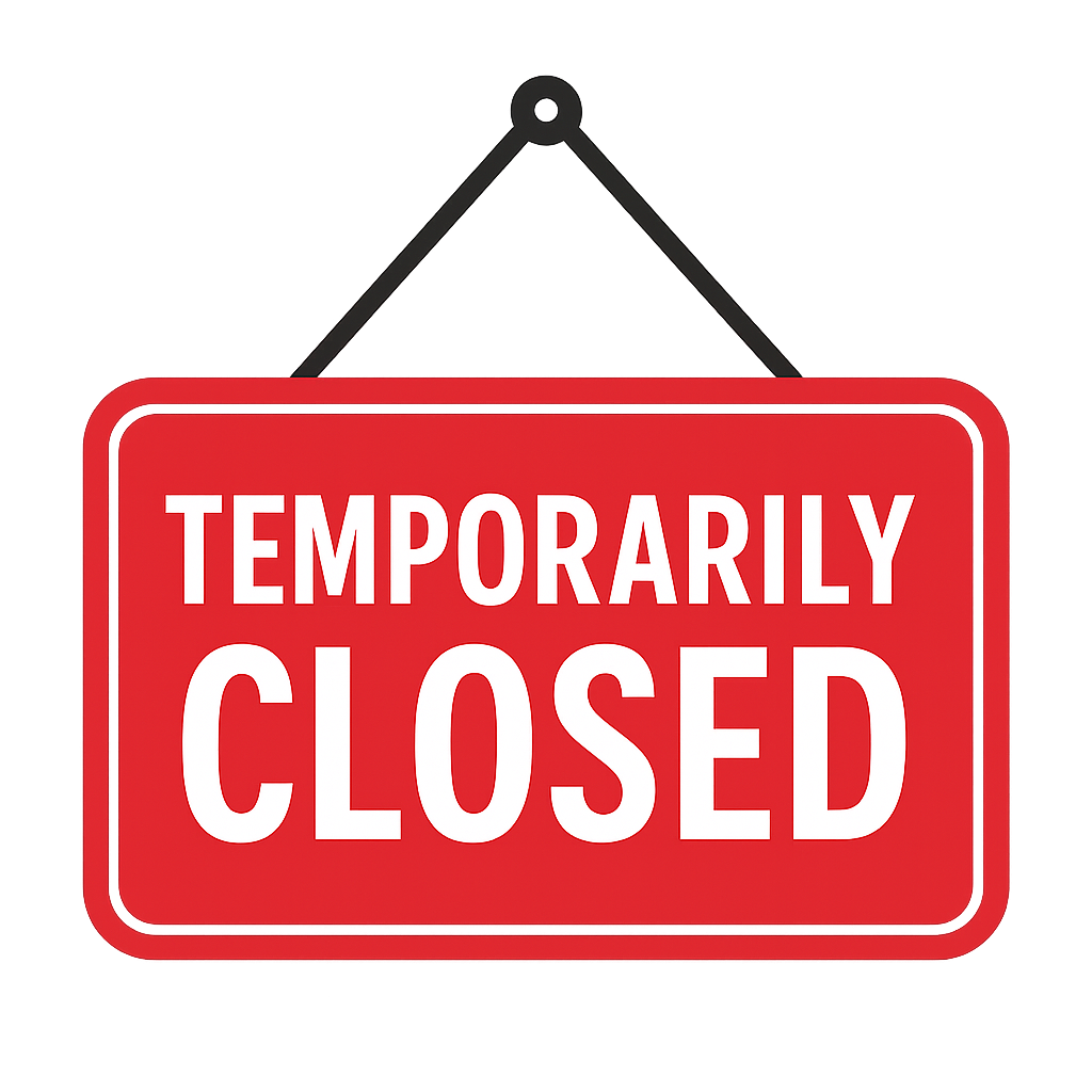 Temporarily closed